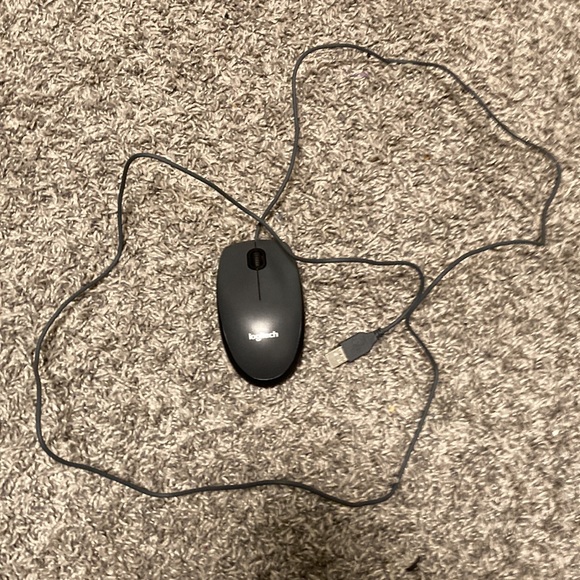 Logitech mouse gray wired - Picture 3 of 4